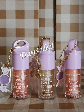 3X Bath & Body Works New Holiday Lip Oil Bundle